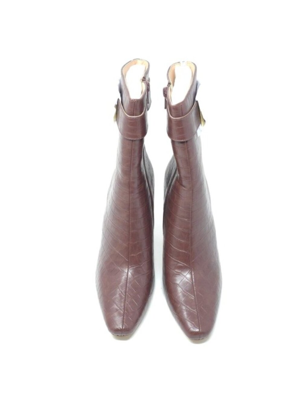 Journee Collection Elanie Brown Ankle Boots 7.5M - Picture 8 of 14